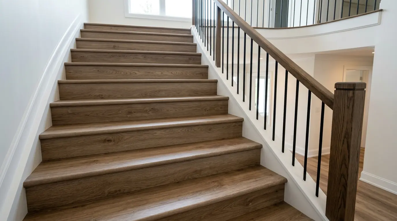 Glue-Down Stairs